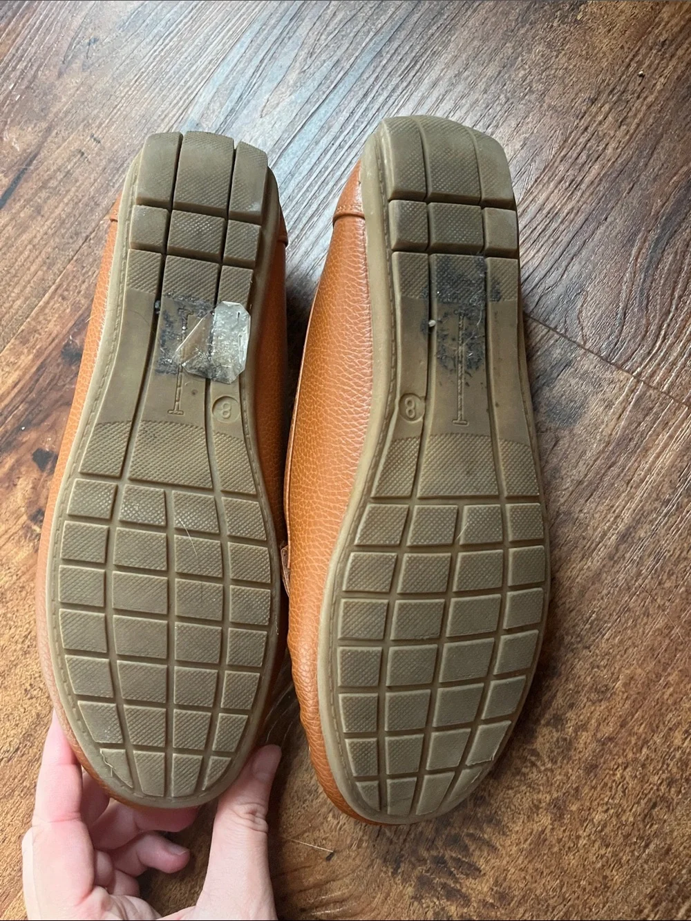 Pierre Dumas Brown Leather Loafers With Gold Hardware